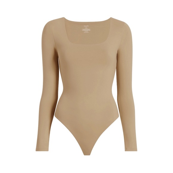 Nuuds Oat Square Neck Bodysuit - Picture 4 of 6